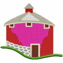 Buildings Embroidery Design 4 Buildings Embroidery Design 4